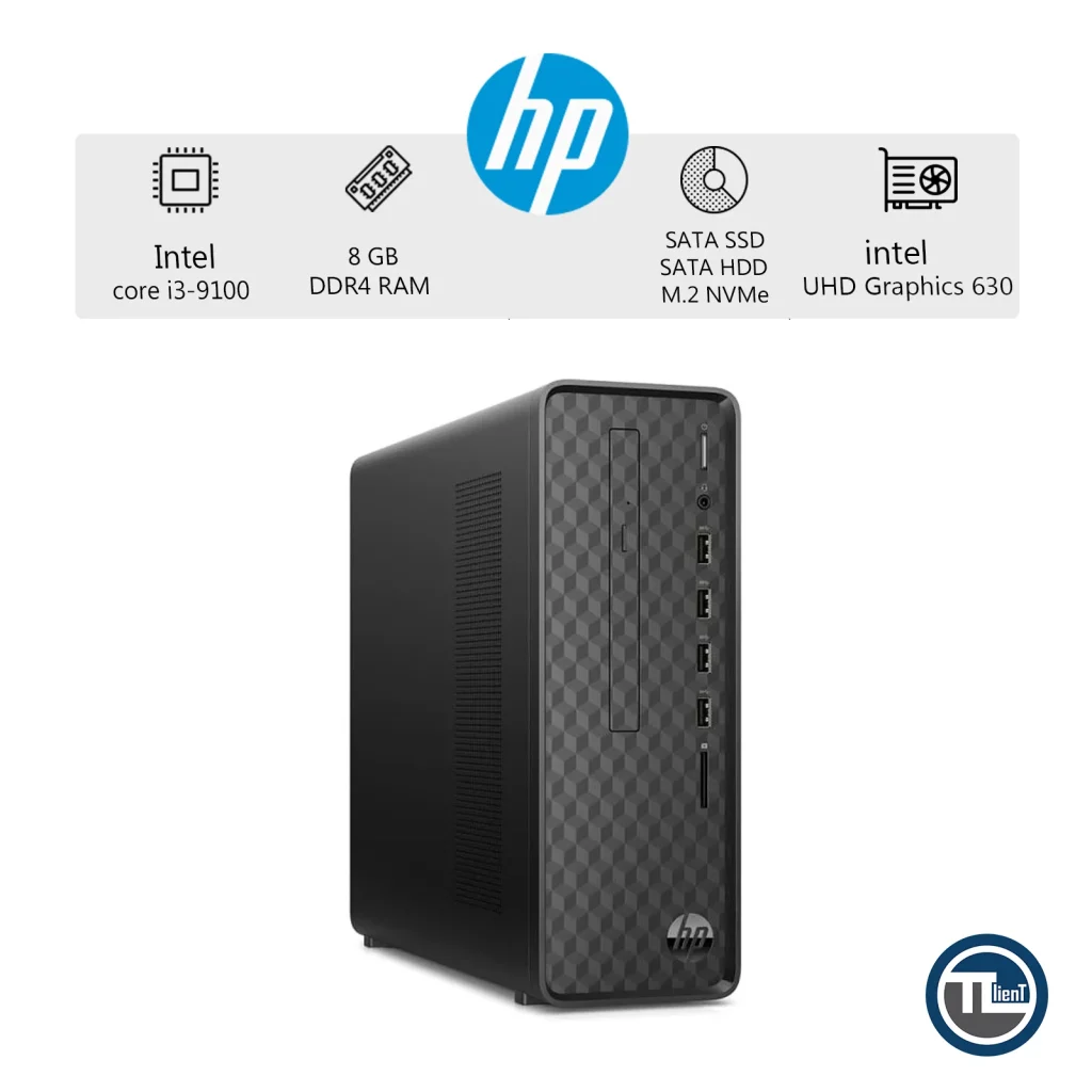 کامپیوتر دسکتاپ (i3-9100) HP Slim S01