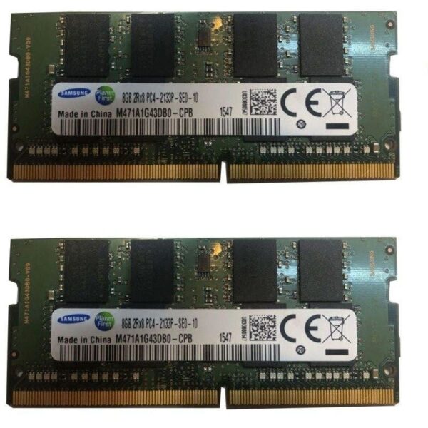 رم لپ تاپ DDR4 دو کاناله 2133 مگاهرتز CL11 سامسونگ مدل M471A1G43DB0 ظرفیت 16 گیگابایت