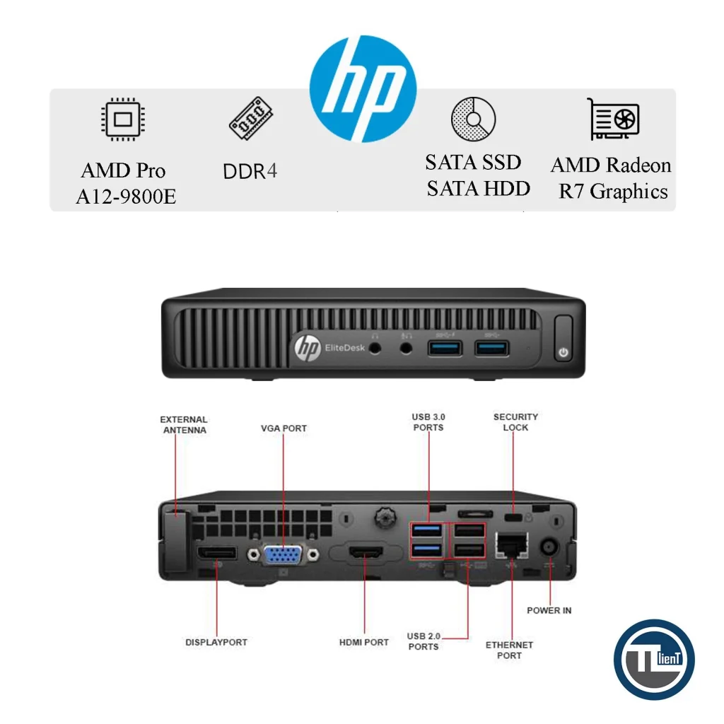 تین کلاینت HP EliteDesk 705 G3