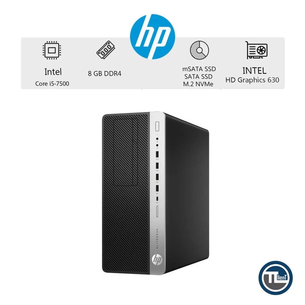 کامپیوتر دسکتاپ EliteDesk HP 800 G3 (i5-7500) Tower استوک