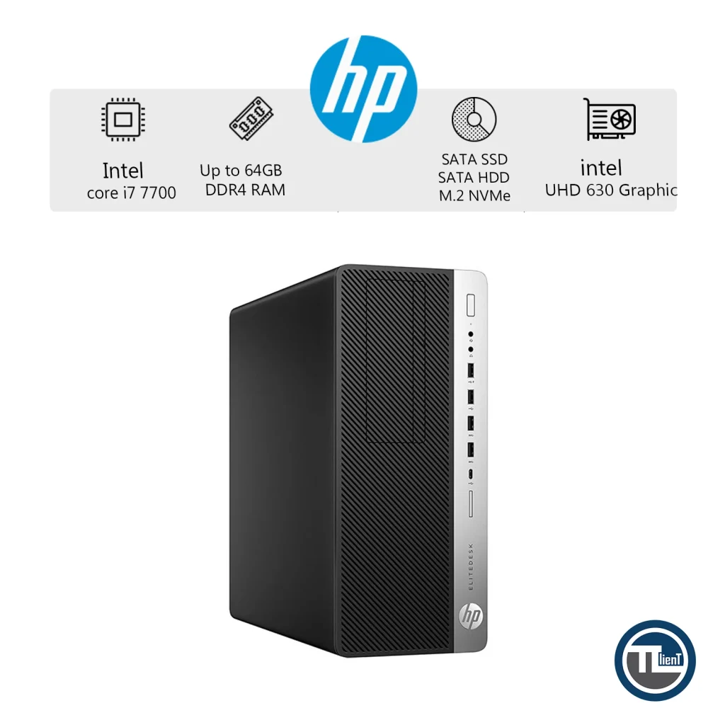 کامپیوتر دسکتاپ EliteDesk HP 800 G3 (i7-7700) Tower استوک