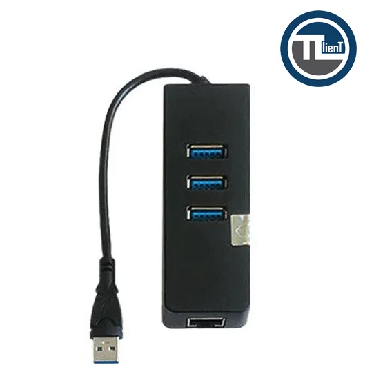 Usb 3p هاب USB3 3P+LAN USB - تکنوکلاینت هاب USB3 3P+LAN USB
