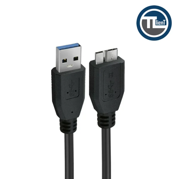 کابل هارد کوتاه usb3 مشکی