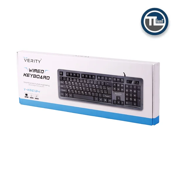 کیبورد سیم دار VERITY V-KB6134