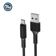 کابل تبدیل USB به MicroUSB بروفون مدل BX1 طول ۱ متر