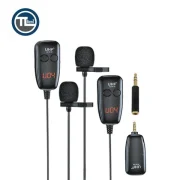 میکروفون یقه ای بی سیم AUX DUAL مدل UHF-040