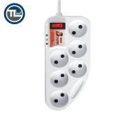 محافظ برق شش خانه BEHSA مدل BP1001 کابل 1.5 متر