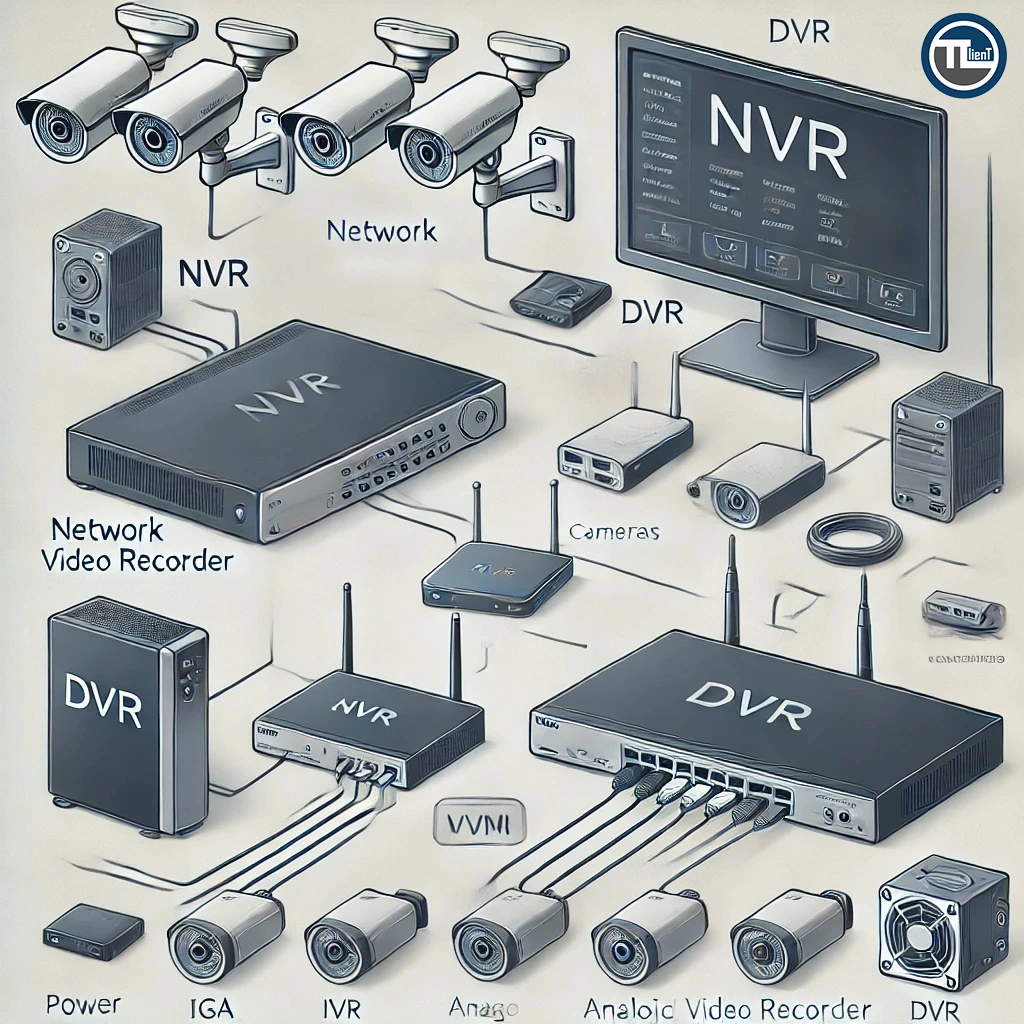 نحوه مشاهده فیلم دوربین مداربسته با NVR و DVR