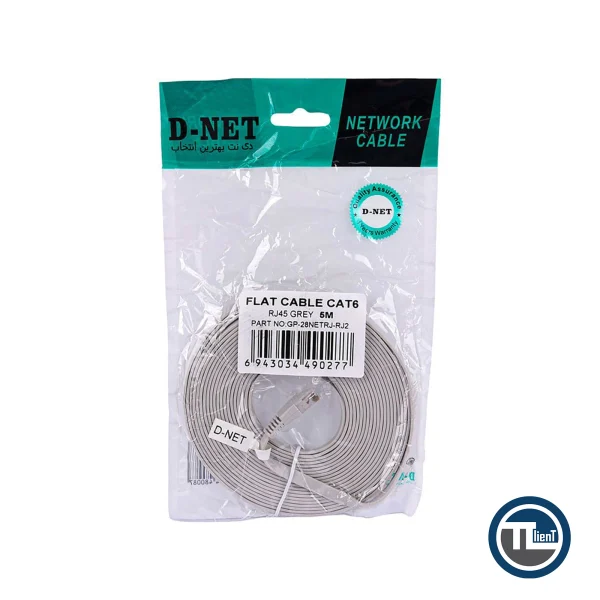 کابل فلت cat6 پنج متری dnet