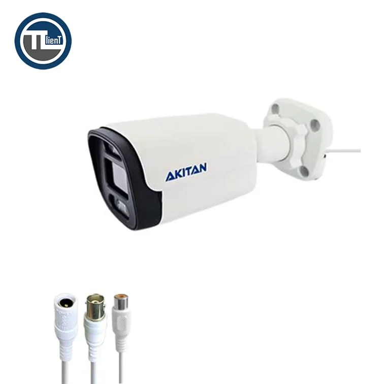دوربین بولت دید در شب میکروفون دار 4MP آکیتان مدل POE IP AK-B744MW-IEM