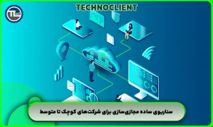 سناریوی ساده مجازی‌سازی برای شرکت‌های کوچک تا متوسط
