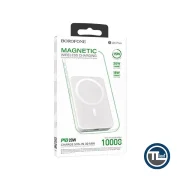 شارژر همراه مگنت وایرلس PD 20W بروفون مدل BJ25 Plus ظرفیت 10000mAh