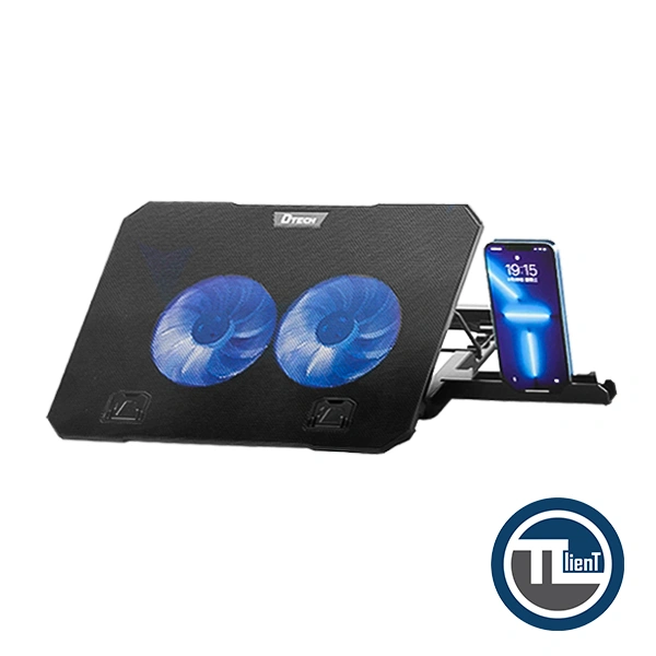 d-tech-cp777 کول پد دو فن مدل cp 777 برند دی - تک - تصویر 1