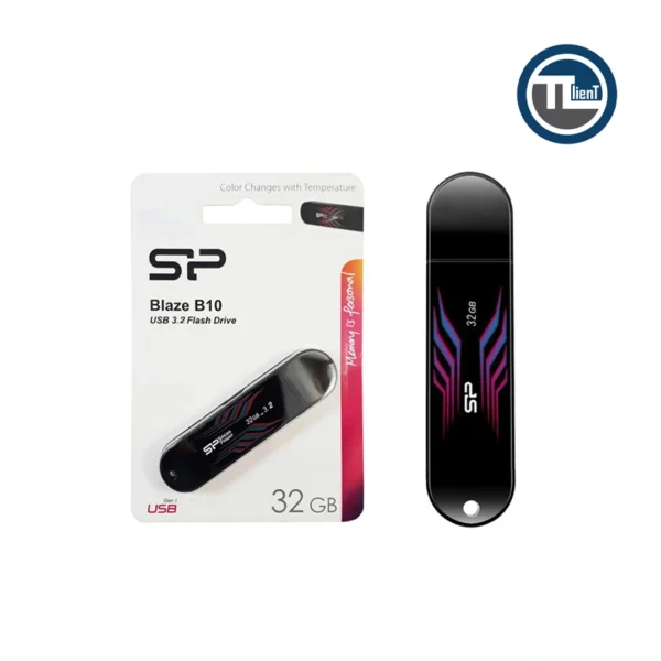 فلش مموری USB 3.2 سیلیکون پاور مدل Blaze B10 ظرفیت 32 گیگابایت رنگ Black - تصویر 2