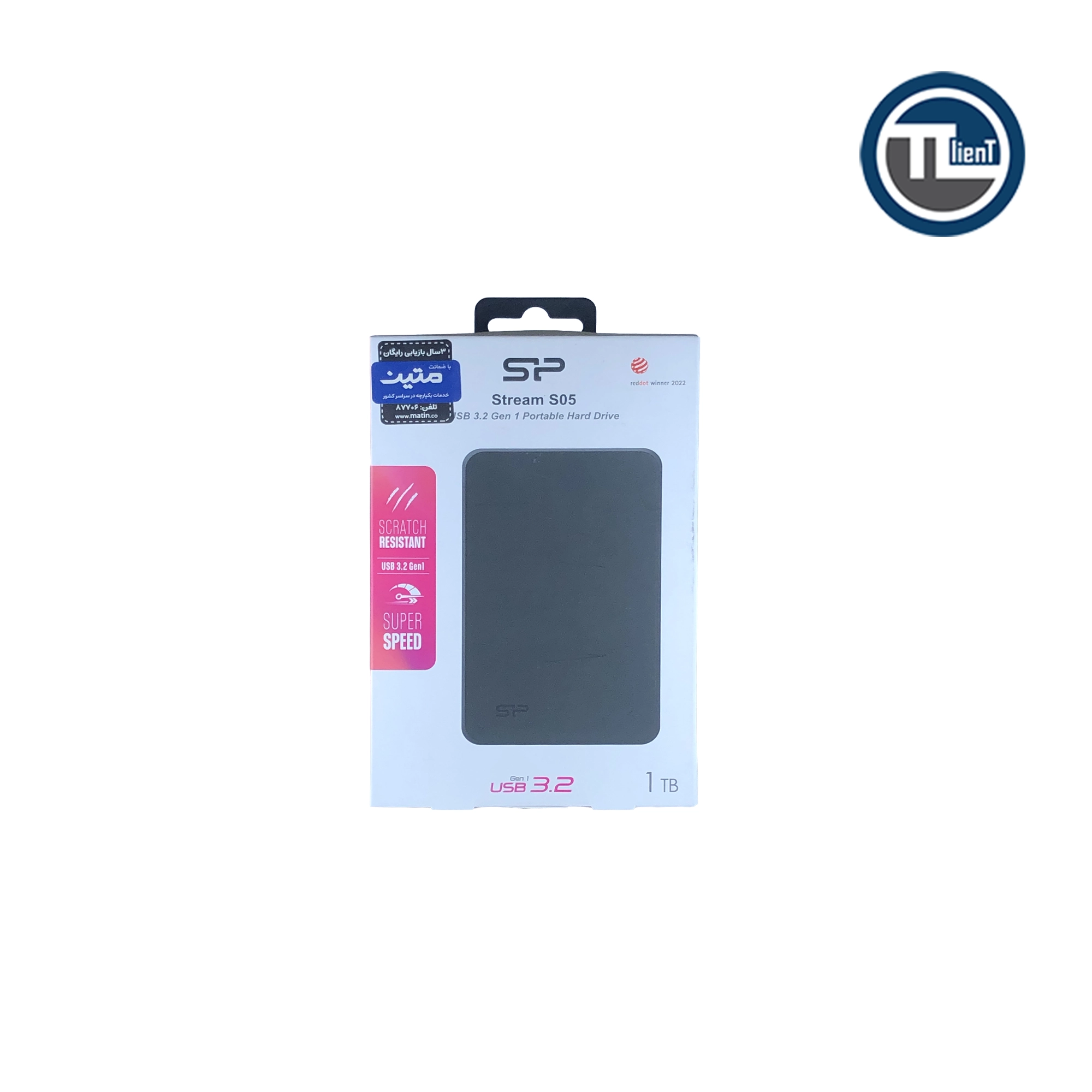 01 هارد اکسترنال سیلیکون پاور Stream S05 Simple ظرفیت 1 ترابایت Black - تصویر 1