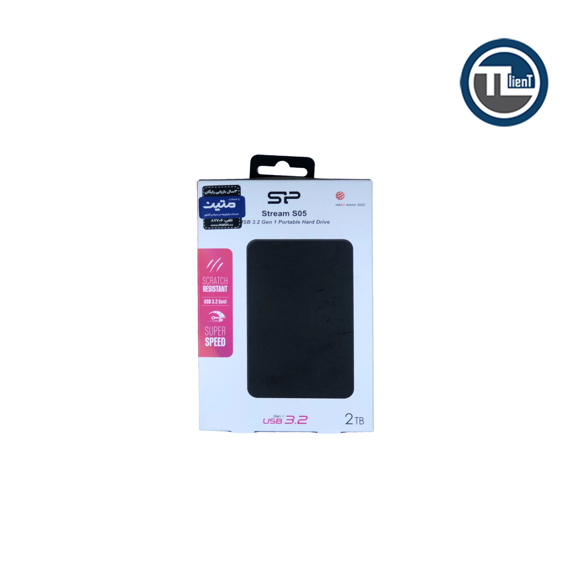 01 هارد اکسترنال سیلیکون پاور Stream S05 Simple ظرفیت 2 ترابایت Black - تصویر 1