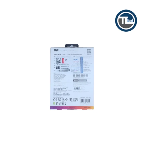 هارد اکسترنال سیلیکون پاور Armor A85 2.5" Sh&W-P ظرفیت 4 ترابایت Black - تصویر 2