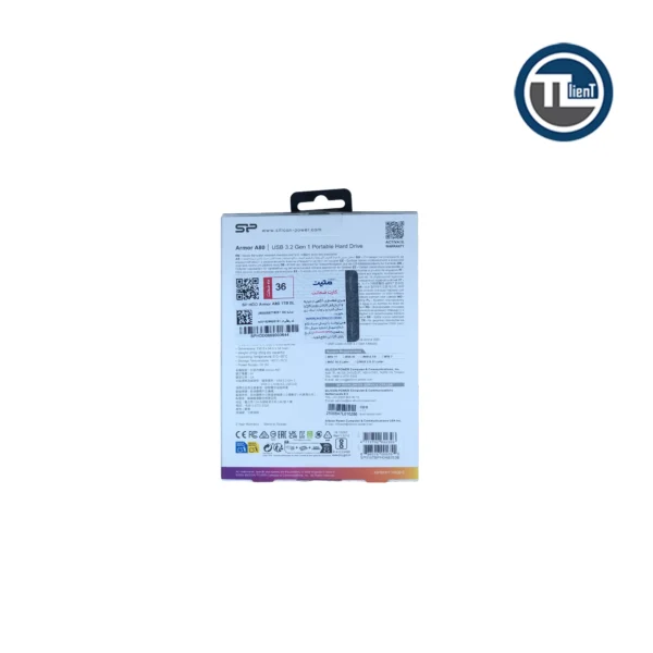هارد  اکسترنال سیلیکون پاور Armor A80 2.5" Sh&W-P ظرفیت 1 ترابایت Dark Blue - تصویر 4