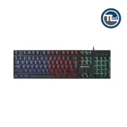 کیبورد سیمی گیمینگ فنتک مدل FIGHTER III K614L Black